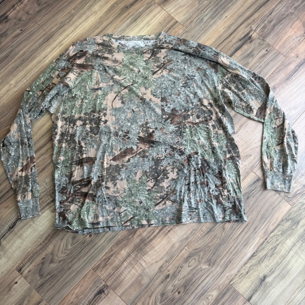 Kings Camo Desert Shadow Long Sleeve Pocket T-Shirt Mens 4XL Hunting Camouflage